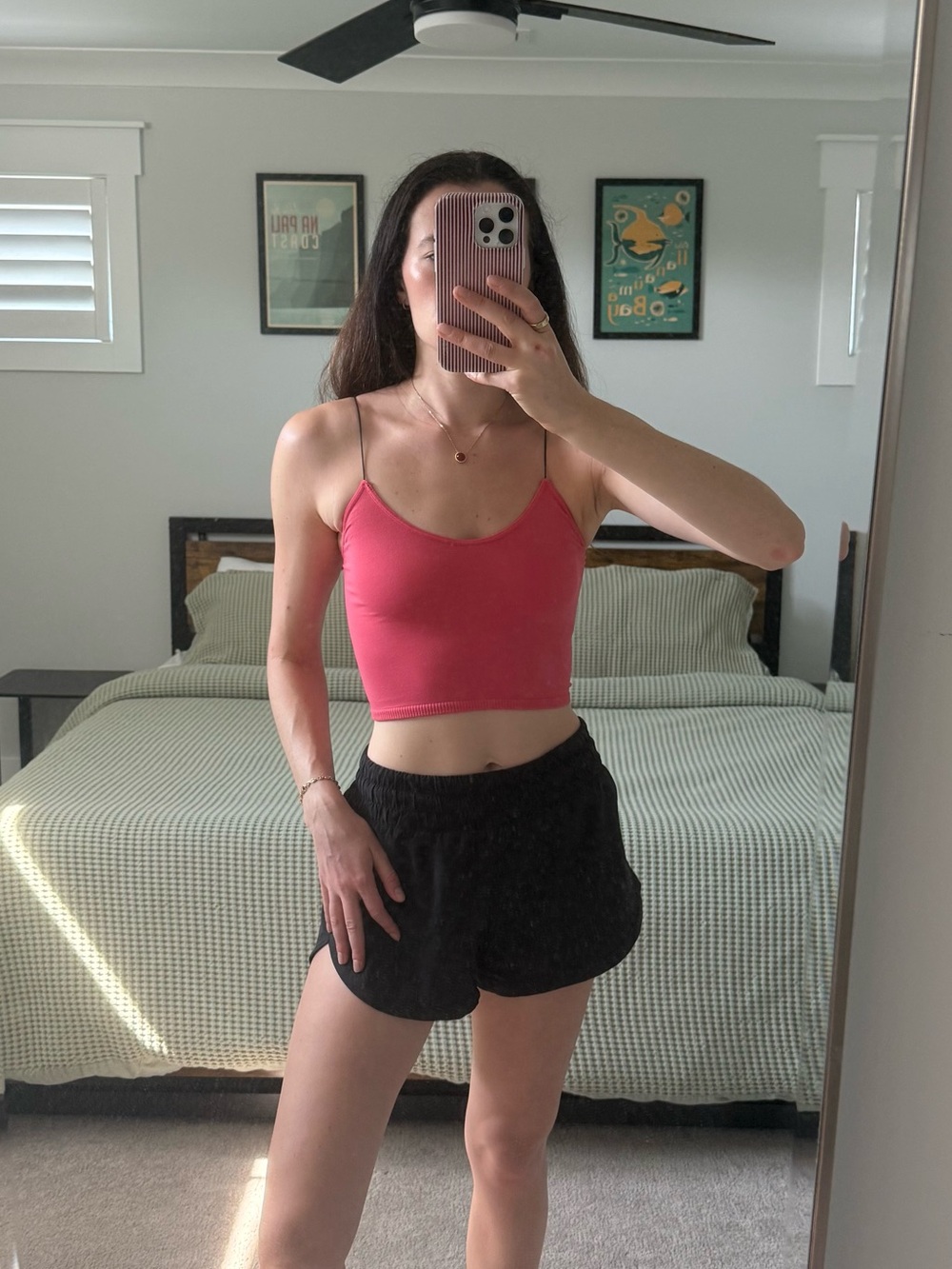 Intimately free people seamless skinny strap brami crop top